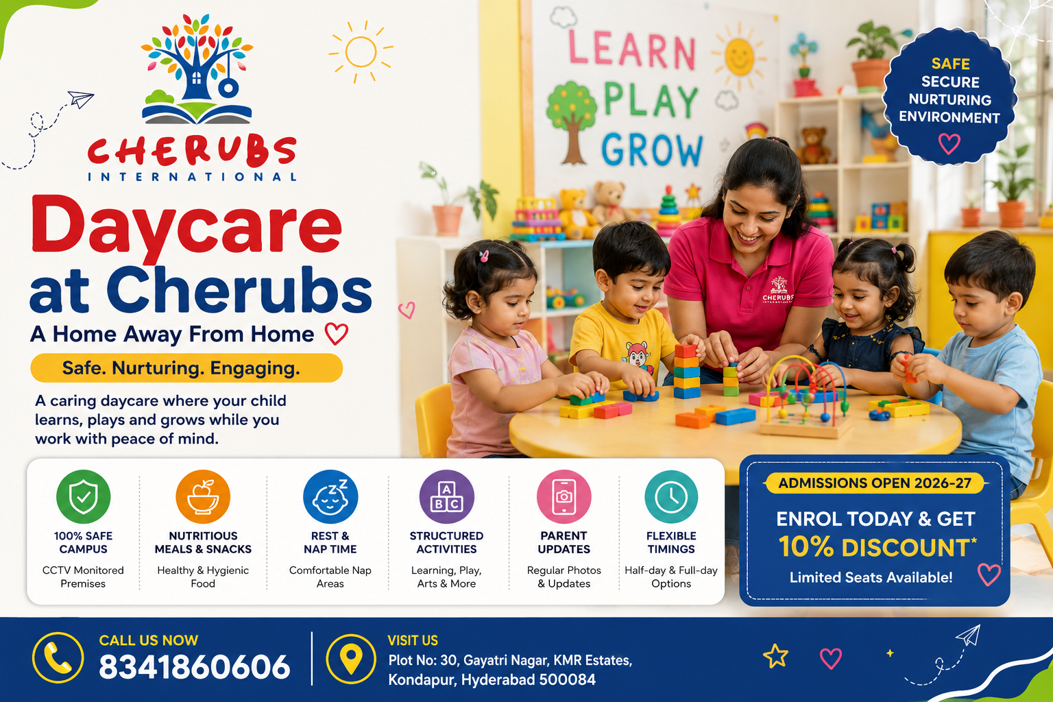 Best Daycare in Kondapur | Cherubs International Preschool & Daycare