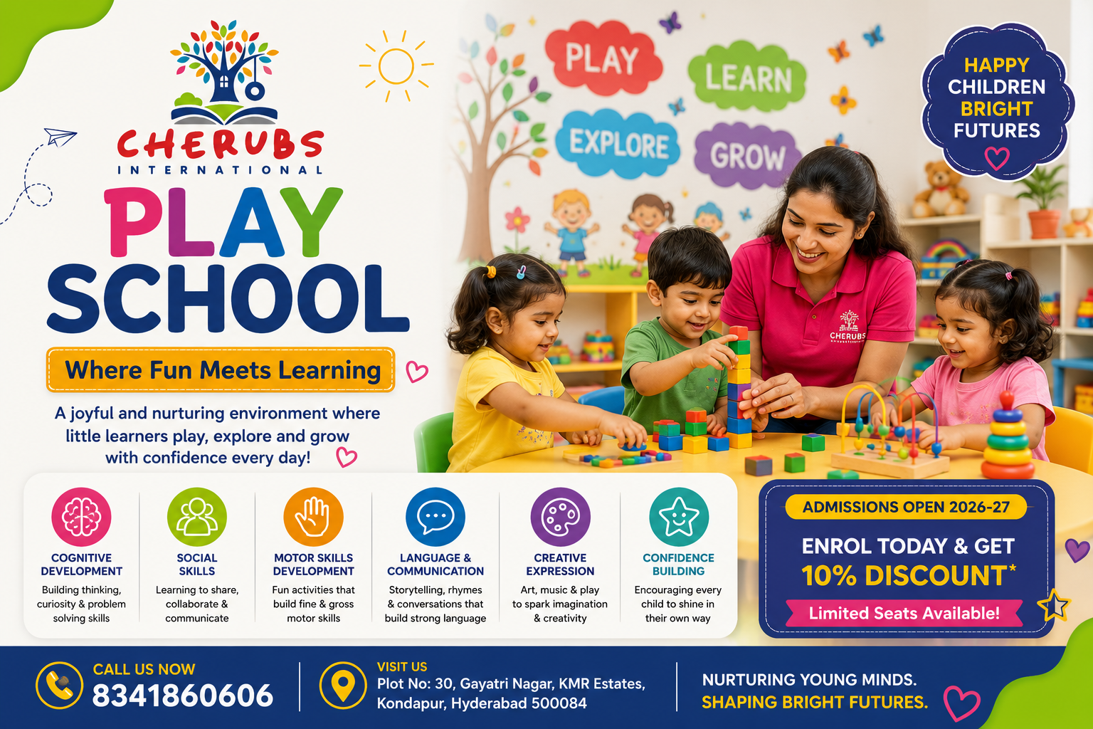 Best Play School in Kondapur | Cherubs International Preschool & Daycare